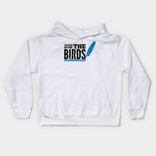 For the Birds - black type Kids Hoodie